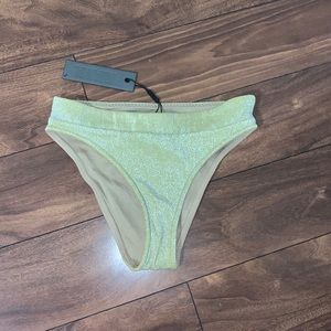 Triangl Dylla Bikini Bottom in Gold Mica